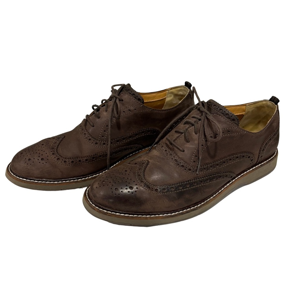 Cole Haan Morris Wingtip Oxford, Java, Men's 9 M - Preppy, Ivy League, Coastal